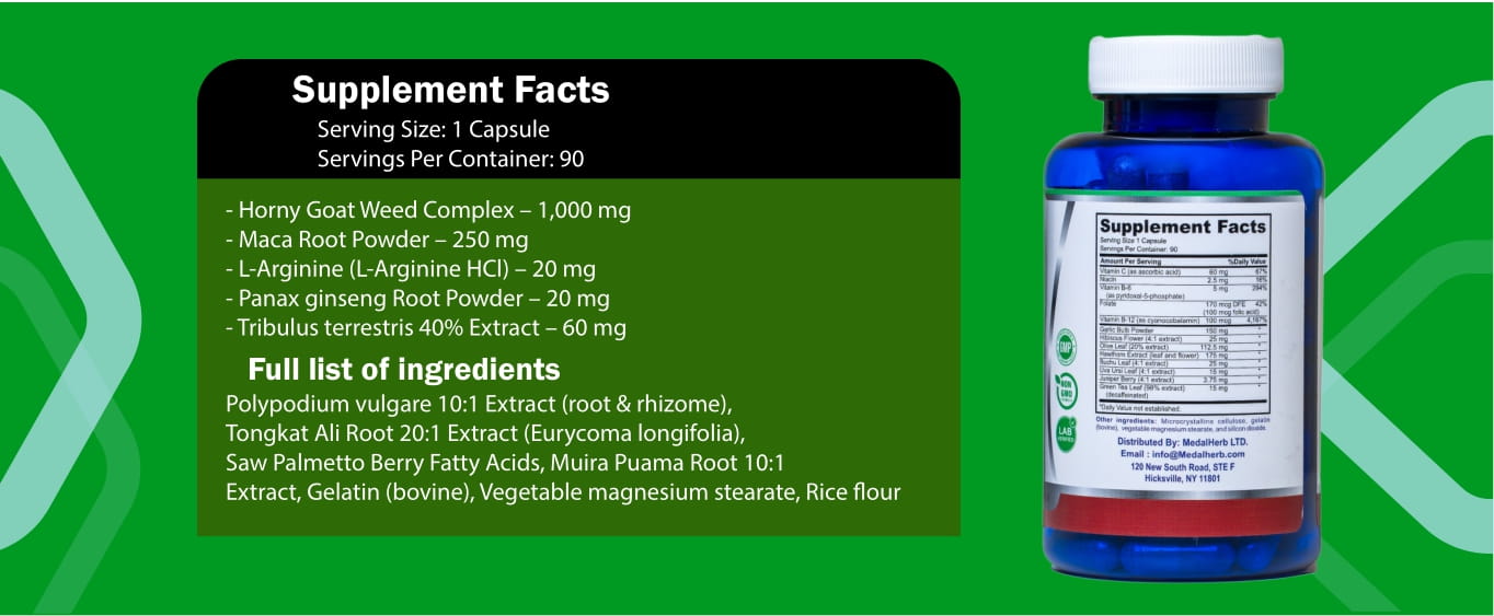 Medalherb Horny Goat Weed Capsules Cover